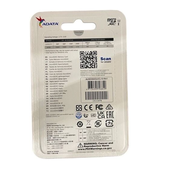 ADATA Premier 64GB MicroSDXC Card with Adapter – High-Speed & Reliable Storage - Picture 2 of 10